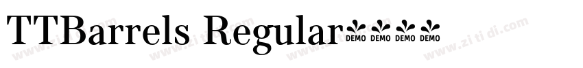 TTBarrels Regular字体转换